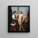 Marcantonio Pasqualini crowned by Apollo - Andrea Sacchi — framed artwork on a wall