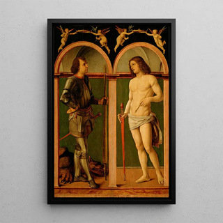 Andrea Solario - Saint George and Saint Sebastian.webp