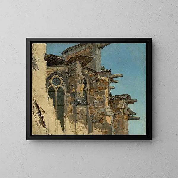La cathédrale d'Altenberg - Andreas Achenbach — framed artwork on a wall