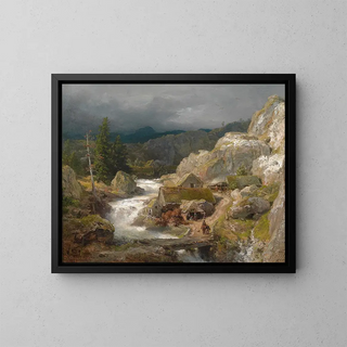 Andreas Achenbach - Mhle am Gebirgsbach.webp