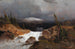Norwegian Mountain Landscape Painting - Andreas Achenbach — artwork view