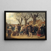 Wandel op de vestingwallen van Kopenhagen tijdens een feestdag in de lente - Andreas Herman Hunus — ingelijst kunstwerk aan de muur
