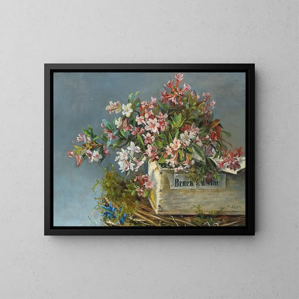 Roses alpines dans une jardinière - Andreas Lach — framed artwork on a wall