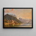 Vue du lac Traunsee avec Traunstein et la montagne Schlafende Griechin en arrière-plan - Andreas Passy — ingelijst kunstwerk aan de muur