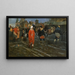 Straat van Moskou in de 17e eeuw tijdens een feestdag - Andrei Ryabushkin — ingelijst kunstwerk aan de muur