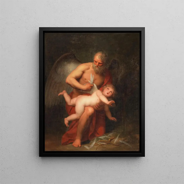 Andries Cornelis Lens - Time clipping Cupids wings.webp