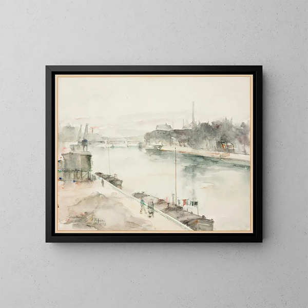 Vue de Paris - Andrus Johani — framed artwork on a wall