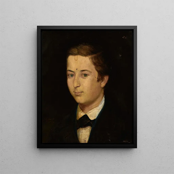 Portrait of Henryk Poller - Andrzej Bronisław Grabowski — framed artwork on a wall