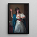 Portret van de virtuoze geïmproviseerde Teresa Bandettini-Landucci uit Lucca - Angelica Kauffman — ingelijst kunstwerk aan de muur