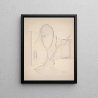 Angelika Hoerle - Tree and Wall.webp