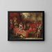 Allégorie van de onderwerping van koningin Christine aan de katholieke kerk en paus Alexander VII - Angelo Trevisani — ingelijst kunstwerk aan de muur