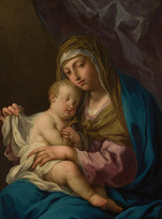 Angelo Trevisani - Madonna with sleeping Child Jesus.webp