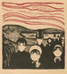 Angoisse - Edvard Munch — weergave van het kunstwerk