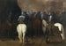 Cavalerie dans un paysage nocturne - Aniello Falcone — weergave van het kunstwerk