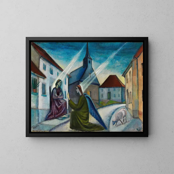 Announcement - Anita Re — framed artwork on a wall