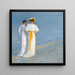 Anna Ancher and Marie Krøyer on the Beach at Skagen - Peder Severin Krøyer — framed artwork on a wall