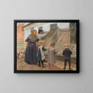Anna Ancher - Fiskegarnene redes.webp