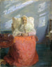 van mevrouw Ane Brøndum in de blauwe kamer - Anna Ancher — weergave van het kunstwerk