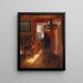 Binnen Skagen met een zonnestraal op de vloer - Anna Ancher — ingelijst kunstwerk aan de muur