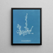 Ectocarpus landsburghii - Anna Atkins — ingelijst kunstwerk aan de muur