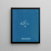 Halymenia furcellaria - Anna Atkins — ingelijst kunstwerk aan de muur
