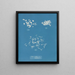 Ulva crispa A - Anna Atkins — ingelijst kunstwerk aan de muur