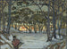Winterstudie van Djurgården, Stockholm - Anna Boberg — weergave van het kunstwerk