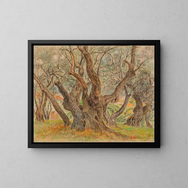 Olivier monstrueux - Anna De Weert — framed artwork on a wall