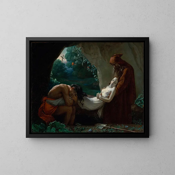 Begrafenis van Atala - Anne-Louis Girodet-Trioson — ingelijst kunstwerk aan de muur