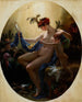 Portret van Mlle Lange als Danaë - Anne-Louis Girodet-Trioson — weergave van het kunstwerk