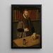 Abbesse en gebed - Anoniem — ingelijst kunstwerk aan de muur