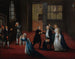 Adieu van Lodewijk XVI aan zijn familie op 20 januari 1793 - Anoniem — weergave van het kunstwerk