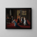 Adieu van Lodewijk XVI aan zijn familie op 20 januari 1793 - Anoniem — ingelijst kunstwerk aan de muur