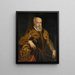 van Alphonse II d'Este 1533-1597 Hertog van Ferrara - Anoniem — ingelijst kunstwerk aan de muur