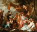 Amaryllis en Mirtillo, scène uit Pastor Fido van Guarini - Anoniem — weergave van het kunstwerk