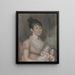 Anna Margaret Blake en haar twee kinderen - Anoniem — ingelijst kunstwerk aan de muur