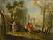 Apollon die Daphne achtervolgt - Anoniem — weergave van het kunstwerk