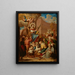 Apothéose van Sint Catharina - Anoniem — ingelijst kunstwerk aan de muur