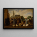 Op de markt - Anoniem — ingelijst kunstwerk aan de muur