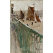 Reproductie van het schilderij Aan de haven van Dieppe - Anoniem