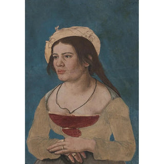 Anonymous - Bildnis einer jungen Frau mit rotem Mieder.webp