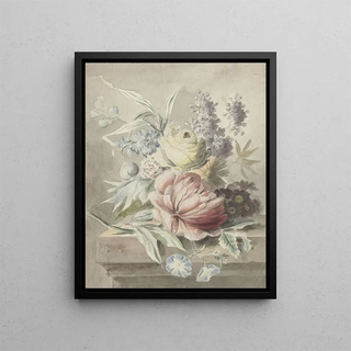 Anonymous - Bloemen op een plint liggende.webp