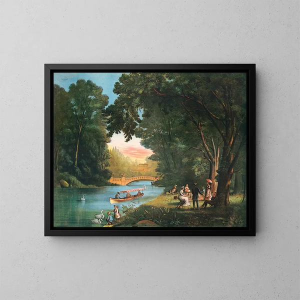 Central Park - Anoniem — ingelijst kunstwerk aan de muur