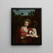 Sibylle van Cumes - Anoniem — ingelijst kunstwerk aan de muur