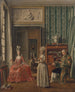 Huisscène - Anoniem — weergave van het kunstwerk