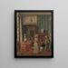 Huisscène - Anoniem — ingelijst kunstwerk aan de muur