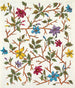 Floral pattern for printed textile 19th century - Anonymous — artwork view