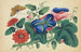 Bloemen en vlinder - Anoniem — weergave van het kunstwerk