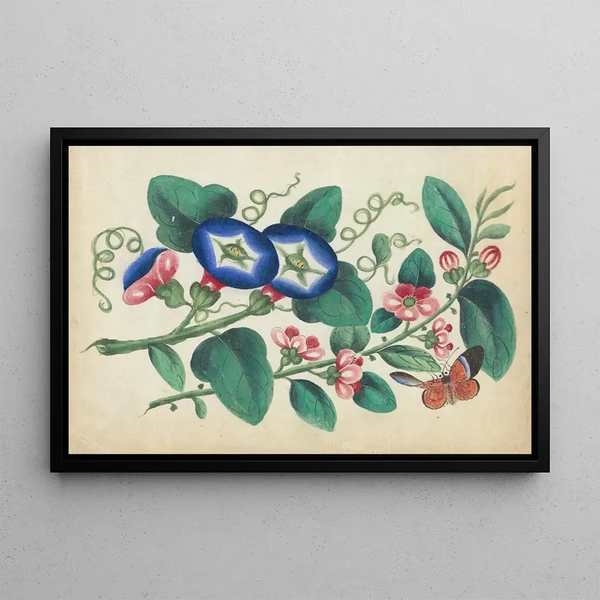 Anonymous - Flowers with butterfly.webp