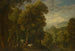 Boslandschap met koets - Anoniem — weergave van het kunstwerk